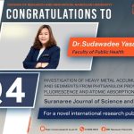 Congratulations to Dr.Sudawadee Yasaka