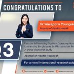 Congratulations to Dr.Waraporn Youngiam