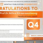 Congratulations to Assoc.Prof.Dr.Nithra Kitreerawutiwong