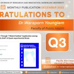 Congratulations to Dr.Waraporn Youngiam