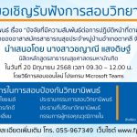 การสอบป้องกันวิทยานิพนธ์หลักสูตรสาธารณสุขศาสตรมหาบัณฑิต-20062568