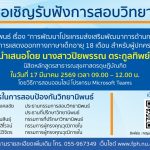 การสอบป้องกันวิทยานิพนธ์ หลักสูตรสาธารณสุขศาสตรดุษฎีบัณฑิต-17032569