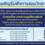 การสอบป้องกันวิทยานิพนธ์หลักสูตรสาธารณสุขศาสตรดุษฎีบัณฑิต-01052569